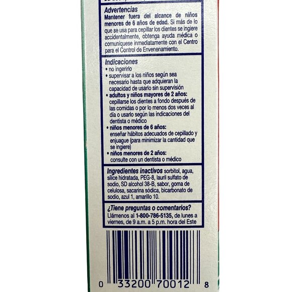 Aim Multi-Benefit Gel Toothpaste 4.5 Oz 5 Pack Whitening Fresh Mint Made in USA - Picture 4 of 13